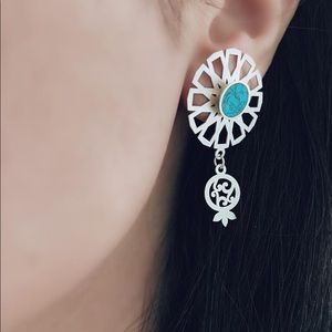 Silver earrings Persian.art